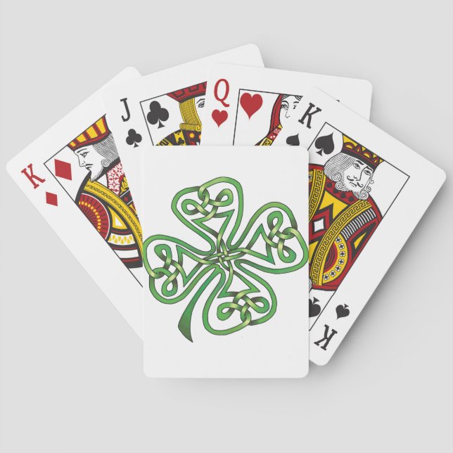 Four-Leaf Clover Playing Cards (Back)