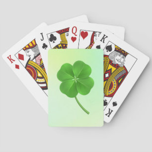 Four leaf clover playing cards