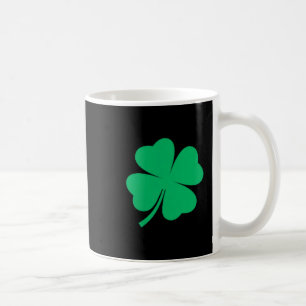Four leaf clover pocket irish shamrock stpatricks coffee mug