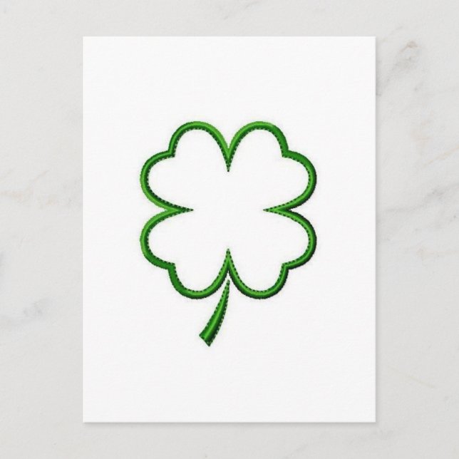 Four Leaf Clover Postcard (Front)