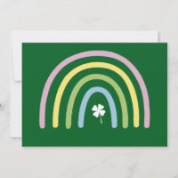 Four Leaf Clover Rainbow St Patrick's Day