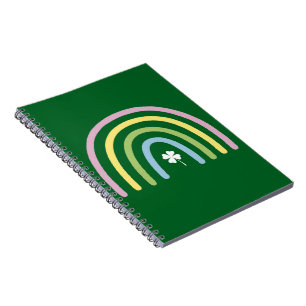 Four Leaf Clover Rainbow St Patrick's Day  Notebook