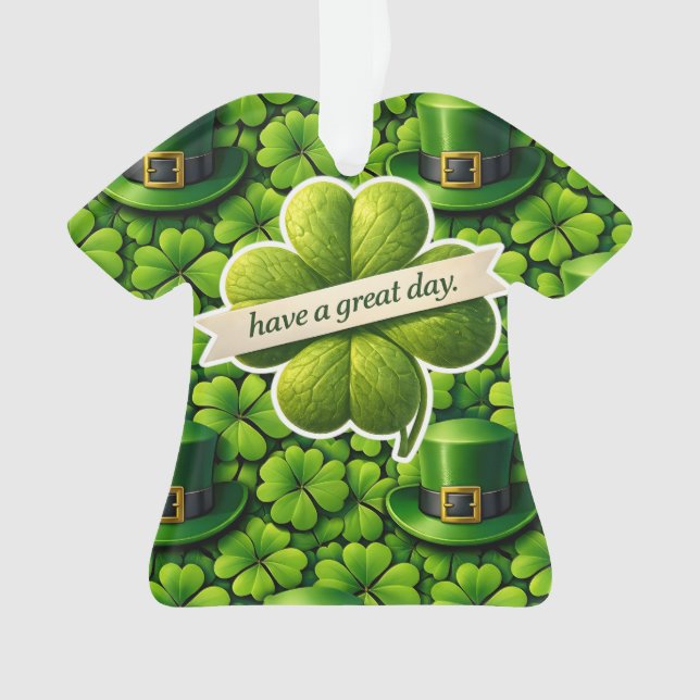 Four leaf clover Saint Patrick's Day have a great  (devant)