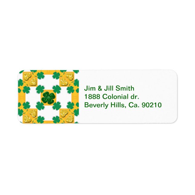 Four Leaf Clover Sparkle Hearts (Front)