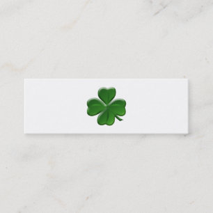 Four Leaf Clover - St Patrick's Day Button Mini Business Card