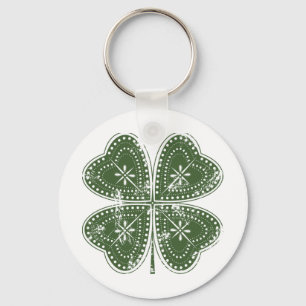 Four Leaf Clover St. Patrick's Day Keychain