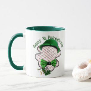 Four Leaf Clover St Patrick's Day Photo Mug