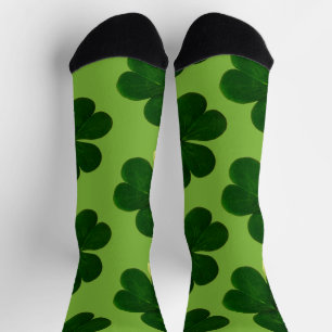 Four Leaf Clover St Patrick's Day  Socks