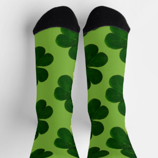 Four Leaf Clover St Patrick's Day  Socks