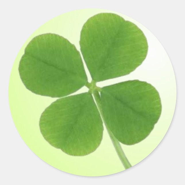 four leaf clover stickers (Front)