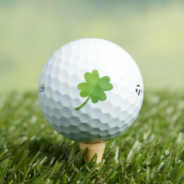 Four Leaf Clover Taylor Made TP5 Golf Balls (Insitu Tee)
