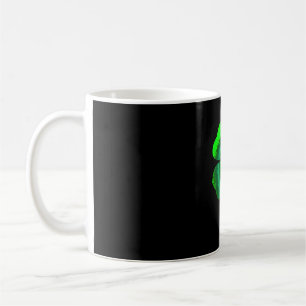 Four Leaf Clover Tie Dye St Patrick's Day Lucky Sh Coffee Mug