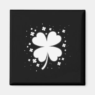 Four Leaf Clover Vintage Saint Patrick Day Gift Magnet