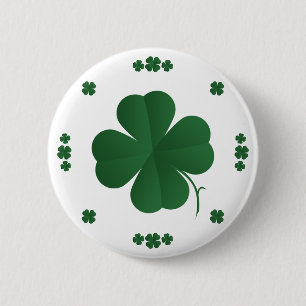 Four Leaf Clovers 2 Inch Round Button