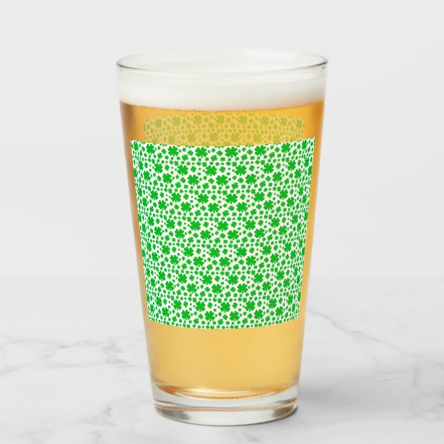 Four-leaf Clovers Glass (Front Filled)