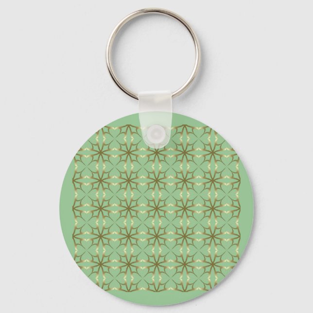 Four-Leaf Clovers Keychain (Front)