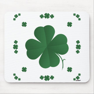 Four Leaf Clovers Mouse Pad