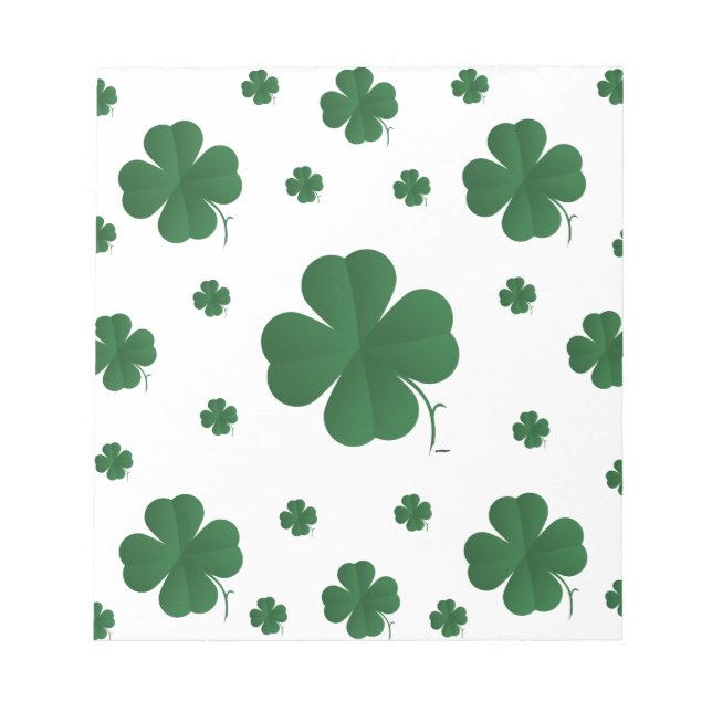 Four Leaf Clovers - multi Notepad (Front)