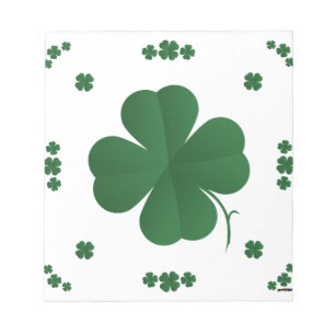 Four Leaf Clovers Notepad