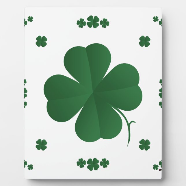 Four Leaf Clovers Plaque (Front)