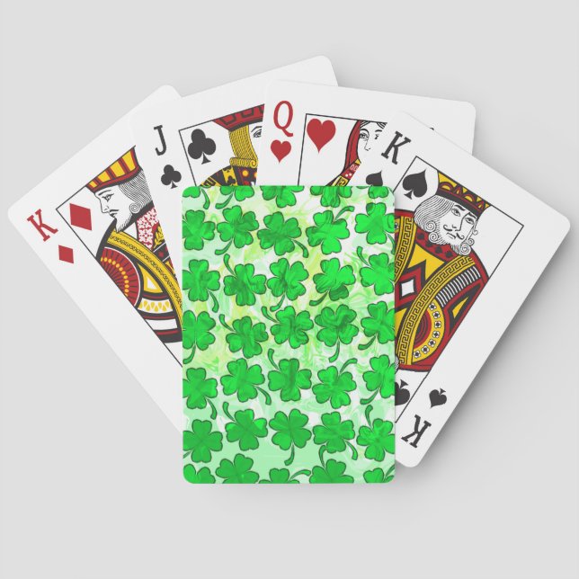 FOUR LEAF CLOVERS Playing Cards (Back)