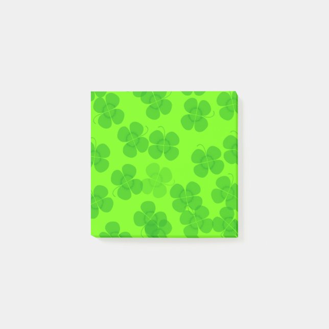 Four Leaf Clovers Post it Notes (Front)