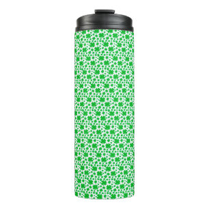 Four-leaf clovers thermal tumbler