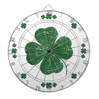 Four Leaf Clovers - vintage style Dartboard
