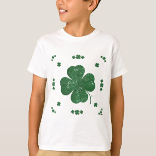 Four Leaf Clovers - vintage style T-Shirt