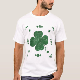 Four Leaf Clovers - vintage style T-Shirt
