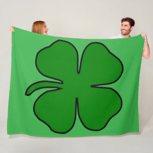 Four Leaf Love 60x80 Fleece Blanket