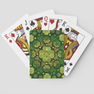 Four-leaf Lucky Clover Shamrock Ornament Playing Cards