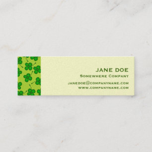 Four Leafs Clover Mini Business Card