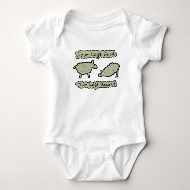 Four Legs Good Baby Bodysuit (Front)