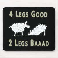 Four Legs Good Funny Sheep Pun