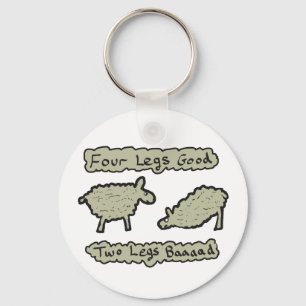 Four Legs Good Keychain