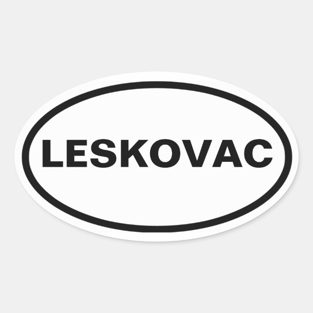 FOUR Leskovac Oval Sticker (Front)