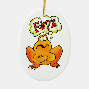 Four-letter Frog Ornament