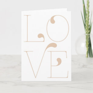 Four Letter Word Love Valentine's Greeting Card
