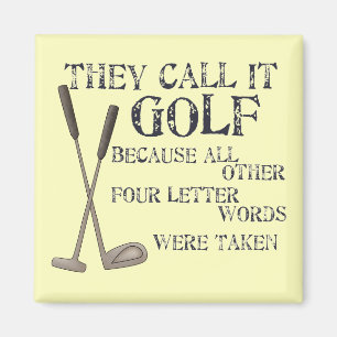 Four Letter Word Magnet