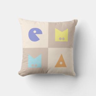 Four letters new baby birth girl name nursery throw pillow