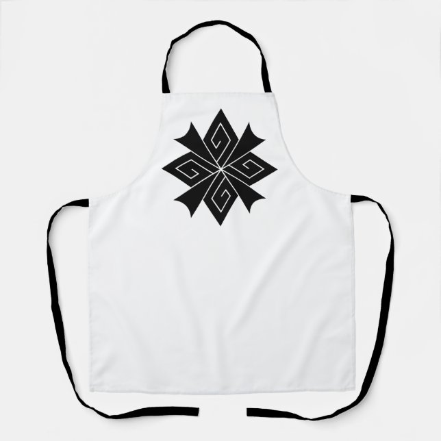 Four lightning bolts with thunderclaps apron (Front)