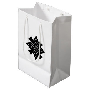 Four lightning bolts with thunderclaps medium gift bag