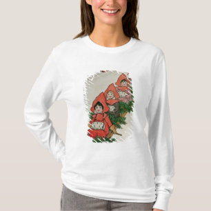 Four Little Girls on a Sledge T-Shirt