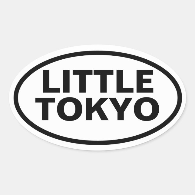 FOUR Little Tokyo Oval Sticker (Front)