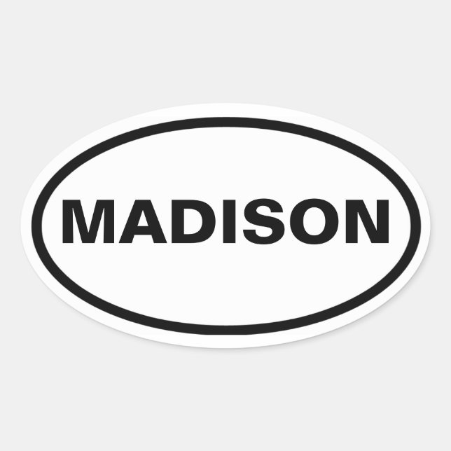 FOUR Madison, Alabama Oval Sticker (Front)
