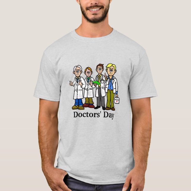 Four Male Doctors T-Shirt (Front)