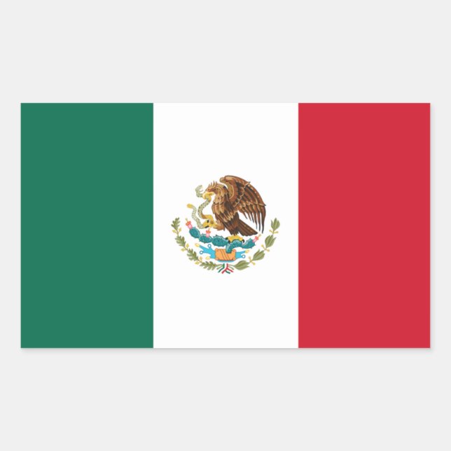 FOUR Mexico National Flag Sticker (Front)