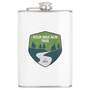 Four Mile Run Trail Hip Flask