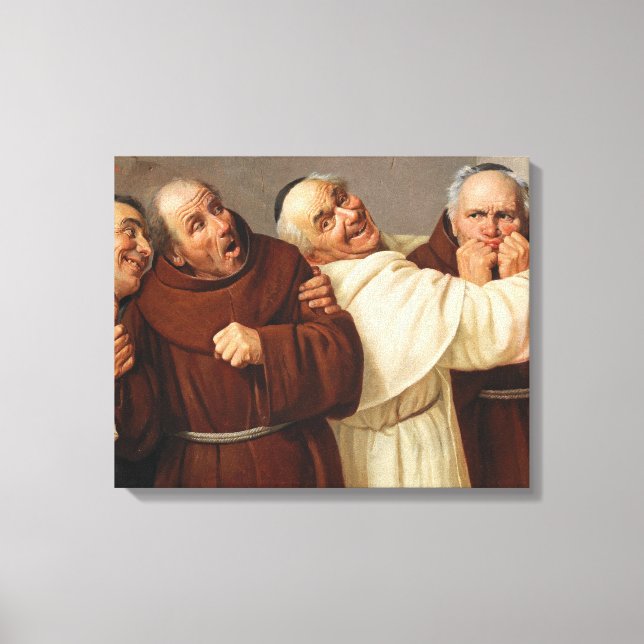 Four Monks, c. 1884 by Claudio Rinaldi Canvas Print (Front)